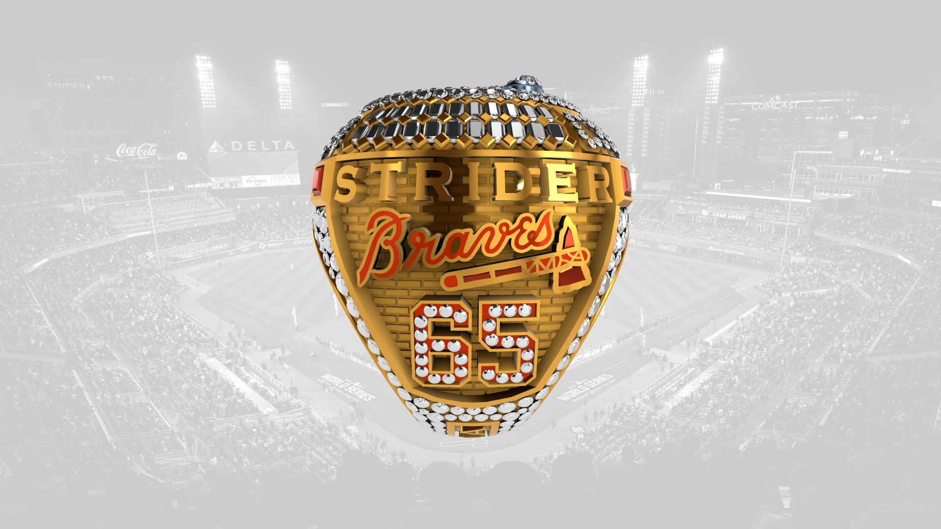 2021 Braves World Series Ring - Spencer Strider